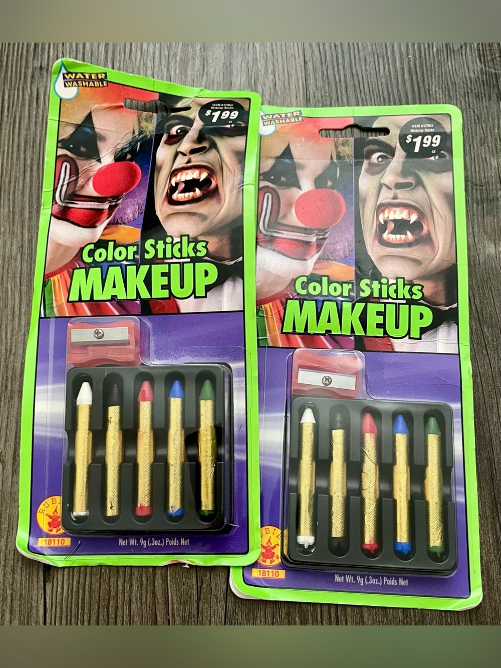 🤡 NWT Halloween/Costume Makeup Color Sticks Makeup - Assorted with Sharpeners 🤡